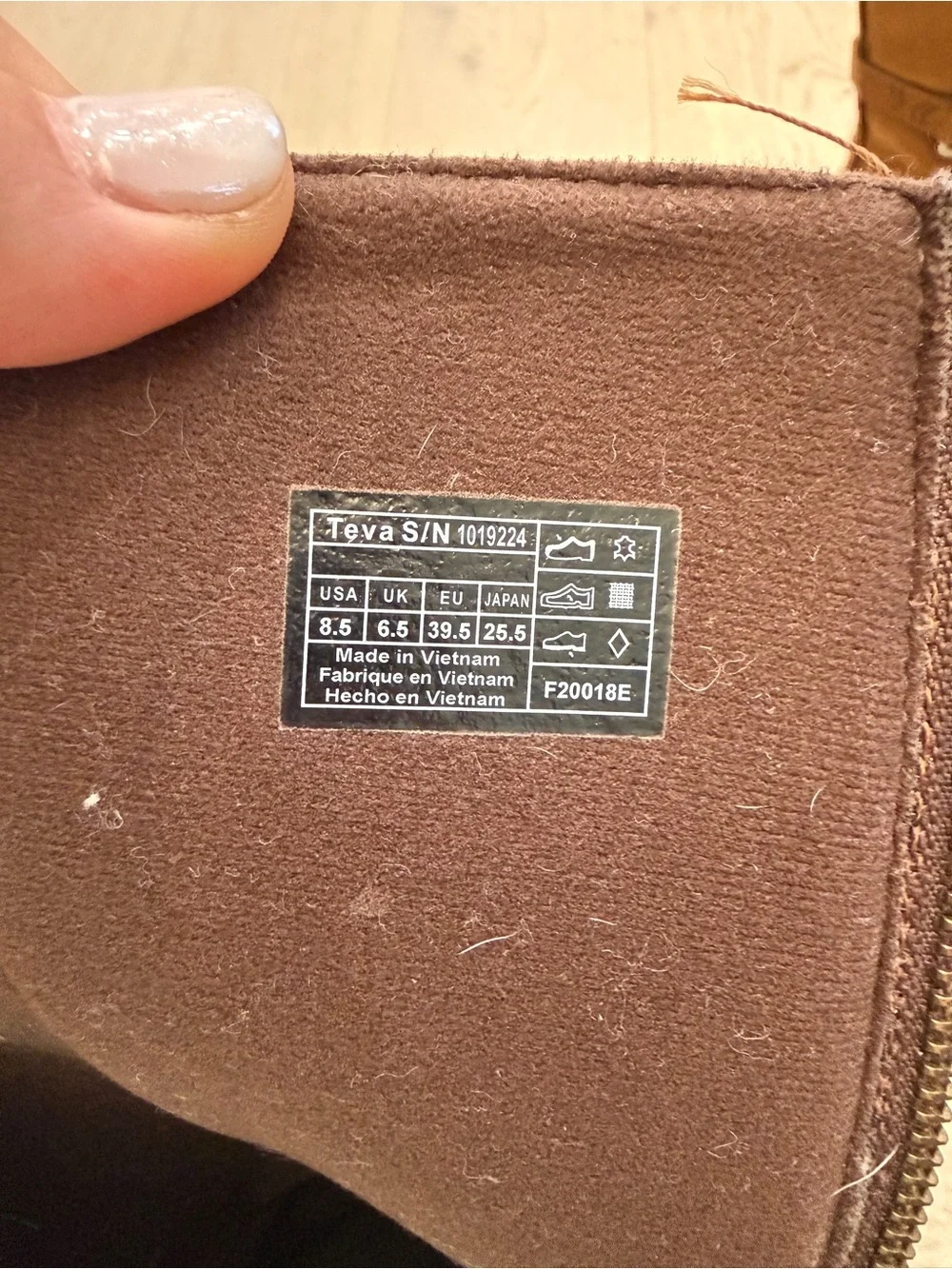 Teva Brown Over-the-Knee Leather Zip Boots